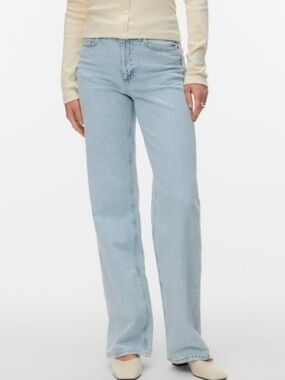 Vero Moda Light Blue Wide Leg Jeans